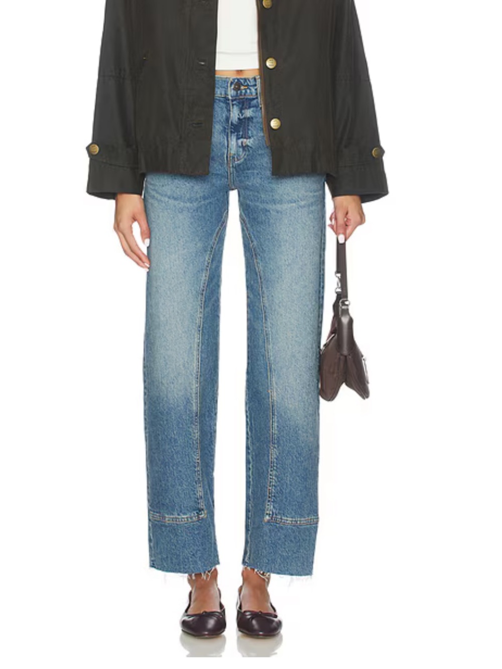 Free People Risk Taker Mid-Rise Jeans in Chance